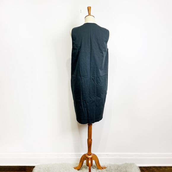 Everlane black shift dress v-neck with pockets Size 8 - Picture 4 of 7
